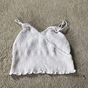 White cropped tank
